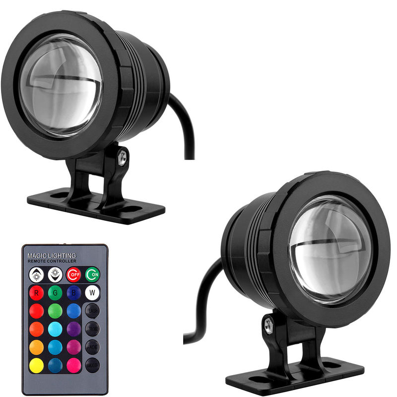 6500K RGB Underwater Boat Lights 5W / 10W Marine Waterproof LED Lights